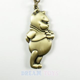 Walt Disney Winnie The Pooh Brass Key Ring Chain