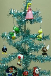 Nintendo Game Icon Super Mario Brothers Set of 18 Christmas Tree
