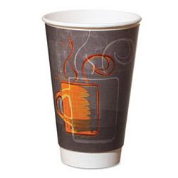 Dixie AROREF0112 Aroma Design 12 Ounce Hot Paper Cups