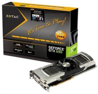 Zotac GTX690 PCI E 4GB GDDR5 Display Card