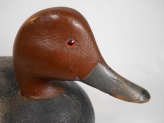  Red Head Drake Duck Decoy North America ? Upper Midwest Michigan