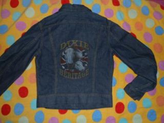  Made Lee Sanforized Jean Jacket 2 Pcket Sz 16 Dixie Heritage