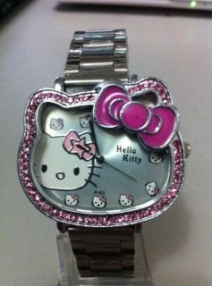 HelloKitty Lovely Crystal Diamond Quartz Watch