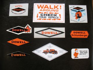 10 Oilfield Decals Dowell Cementing Services Stickers