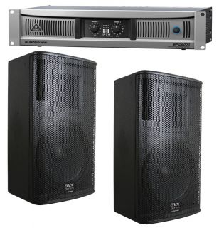 Behringer EQP2000 Pro Audio DJ 900W Amplifier 2 Gemini GVX 12 12 700W