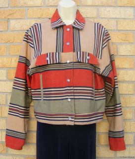 Double D Ranchwear Striped Canvas Jacket XS