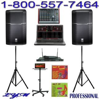 Karaoke Laptop JBL Professional DJ System Portable Disc Jockey Mobile