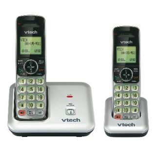 Vtech CS6419 2 DECT 6.0 Cordless Phone, Silver/Black, 2 Handsets