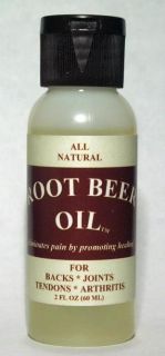 Arthritis Tendonitis Castor Oil DMSO MSM Natural Pain Relief Root Beer