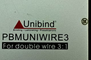 Unibind S310 Wire Binder Document Binding Machine Double Wire 3 1