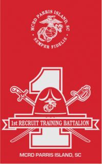  Marine Corps MCRD Parris Island 1st Battalion Shirt