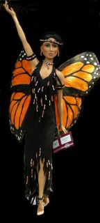 Ashton Drake Soar to The Spirit Butterfly Indian Porcelain Doll Cindy