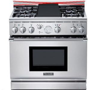 Thermador PRG364EDG 36 Professional Natural Gas Range Stainless Steel