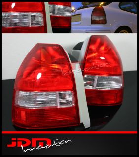  EK EK9 Hatchback JDM Red Clear Tail Lights Brake Lamp Assembly