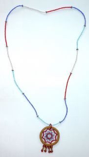 Southwest Handmade Native Brown Dreamcatcher Necklace New w Gift Bag