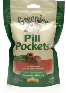 pill pockets large 7 9 oz 30 beef pockets dogs ingredient list wheat