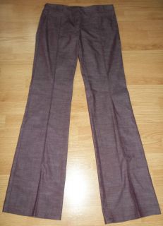  Heathered Deep Red Burgundy Sexy Creased Stretch Dress Pants