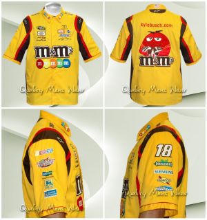 Kyle Busch Yellow M M 18 Pit Crew Shirt Small JH $99
