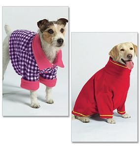 Dog Clothes Coat Shirt Pullover Turtleneck Easy Butterick Pattern 5275