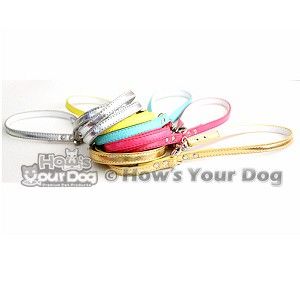 Rhinestone Buckle Personalized Dog Collar Leash Set