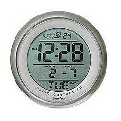  Atomic Bathroom Digital Alarm Clock Suction Cup Waterproof LCD Clocks