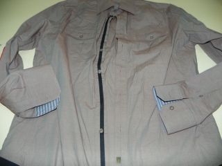 Dragonfly Dress Club Shirt XL X Large 16.5 X 36 / 37 Light Purple Navy