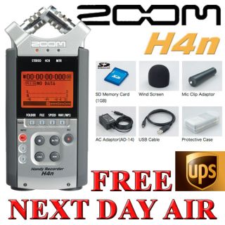 Zoom H4n Digital Audio Recorder New Free Next Day Air H4 N