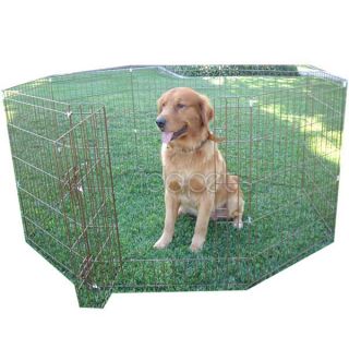 30 brown exercise 8 pen fence dog crate cat kennel