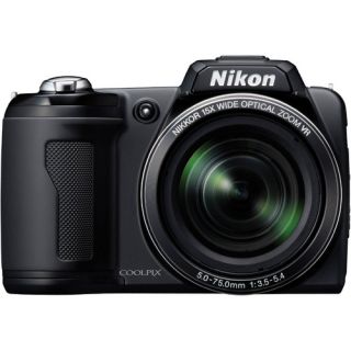 nikon coolpix l110 black digital camera manufacturer refurbished