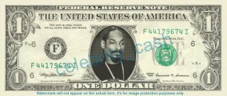 Snoop Dogg One Dollar Bill   Mint