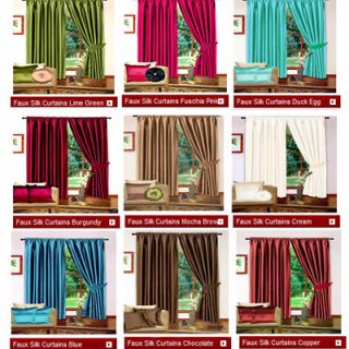  Pleat Fully Lined Curtains 45 66 90 Width 54 72 90  Drop