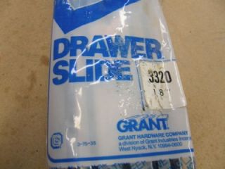 grant drawer slides 3320 18 with screws 1 set nib