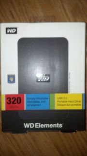 Western Digital WD Element 320 GB External WDBAAR3200ABK PORTABLE Hard