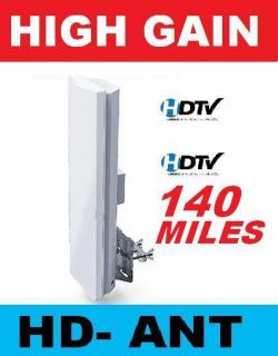 HIGH GAIN DIGITAL HDTV UHF VHF DTV INDOOR OUTDOOR DTV HD ANTENNA BUILT