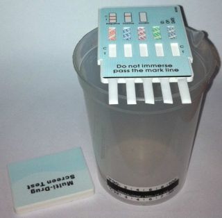  Panel Instant Drug Tests 190 ml Beaker Cups w Temp Test 5 Drugs