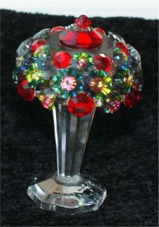 Arc Miniature Lamp Swarovski Crystal Ornate Beautiful Glass Iris Arc