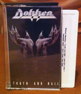 Dokken Tooth And Nail Cassette Elektra Records George Lynch 80s LA