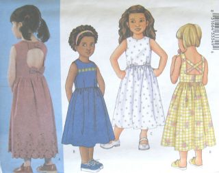 Childs Dress Pattern 3105 Easy Dirndl Skirt A Line New