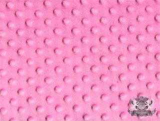 Minky Dimple Dot Cuddle Pink Sew Fabric 60 Wide Sold by The Yard