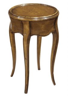 French Occasional Side End Drinks Table Waxed Cherry Finish Solid Wood