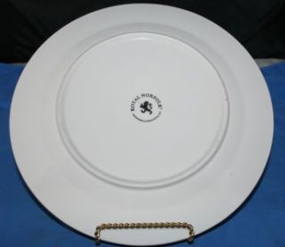 Royal Norfolk Greenbrier Int Dinner Plate s Red Rim