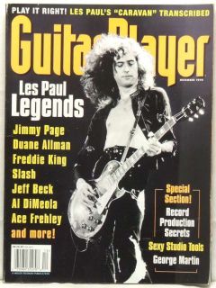 Guitar Player Magazine Jimmy Page Duane Allman Freddie King Slash Jeff