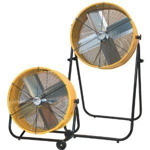 24 inch 2 Speed Drum Stand Fan Rolling Shop New