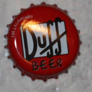 Duff Beer Simpsons Bottle Cap Germany Chapas Kronkorken Duff Man Homer