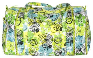 Vera Bradley Limes Up Large Duffle Duffel Bag Carry on Tote Purse New