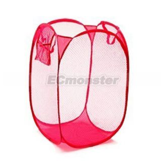 New Household Dirty Clothes Laundry Bag Basket Pop Up Hamper Travel