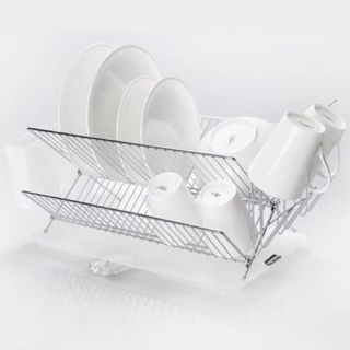 Sakura Compact Folding Dish Utensil Kitchenware Drying Rack Drainer