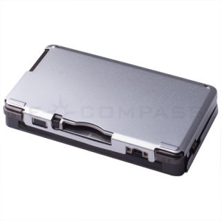 Silver Aluminium Hard Shell Case Skin Cover for Nintendo 3DS XL Ll