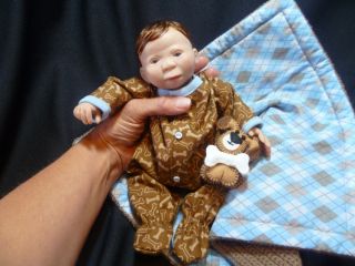 Donny OOAK Baby Boy Polymer Clay Mini Sculpt 10 Holly Hansen   Puppy