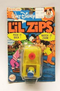 Disney Donald Duck LIL Zips No 6338 Push It Back Watch It Zoom Toy